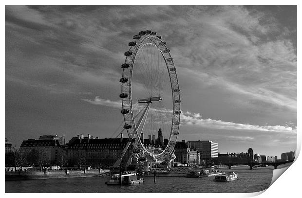  London Eye Print by Simon Hackett