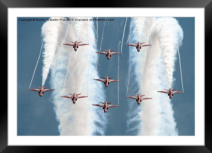  Red Arrows loop Framed Mounted Print by Rachel & Martin Pics