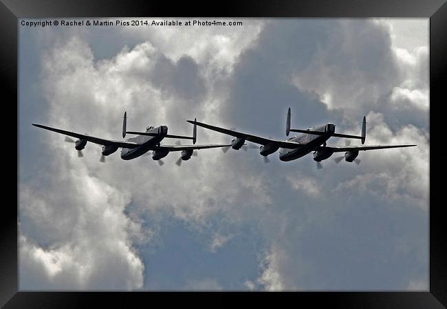  Two lancasters Framed Print by Rachel & Martin Pics