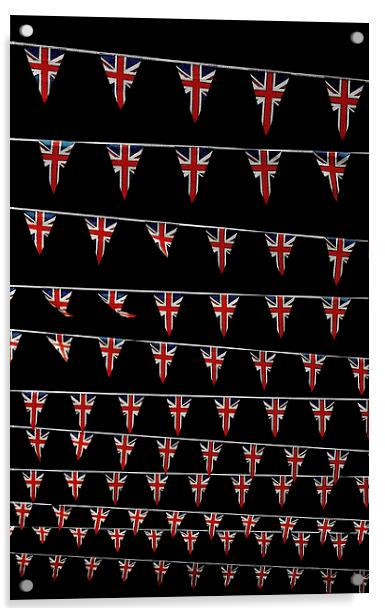  rows of bunting Acrylic by Heather Newton