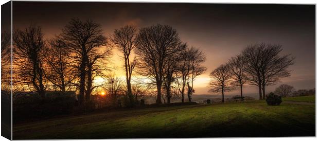  Sunset at Ravenhill park Canvas Print by Leighton Collins