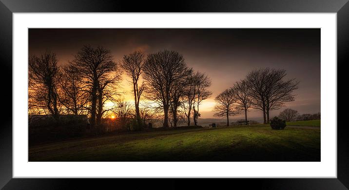  Sunset at Ravenhill park Framed Mounted Print by Leighton Collins