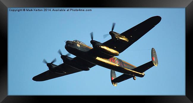  AVRO Lancaster Bomber "VeRA"  Framed Print by Mark Kerton
