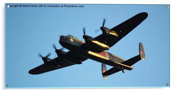 AVRO Lancaster Bomber "VeRA"  Acrylic by Mark Kerton