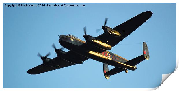  AVRO Lancaster Bomber "VeRA"  Print by Mark Kerton