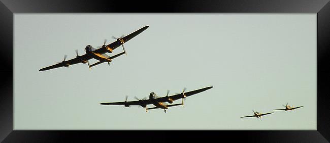  Fighters join for the first time Framed Print by Mark Kerton