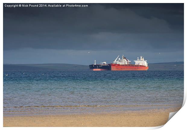  Tankers at Scapa Flow Print by Nick Pound