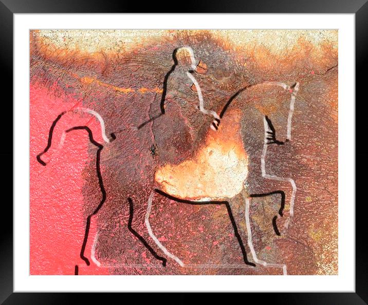  THE IRON HORSEMAN Framed Mounted Print by paul willats