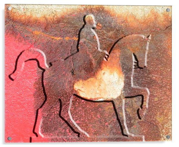  THE IRON HORSEMAN Acrylic by paul willats