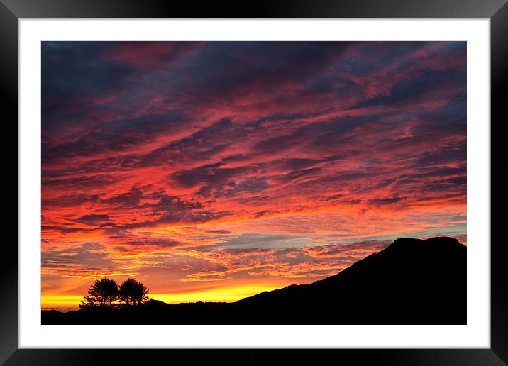  Fire in the sky Framed Mounted Print by Rory Trappe