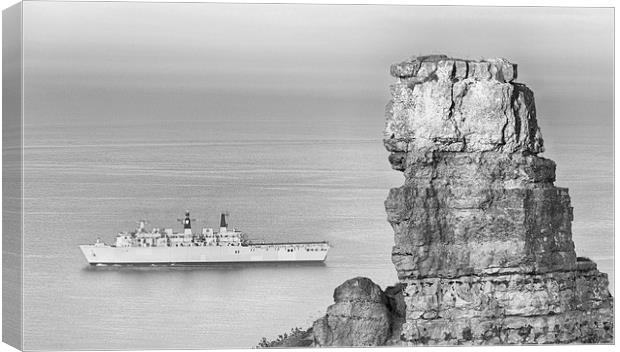  HMS Albion. Canvas Print by Mark Godden