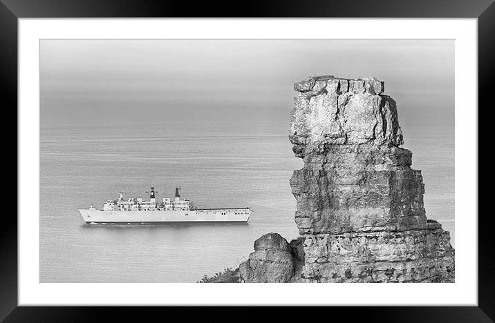  HMS Albion. Framed Mounted Print by Mark Godden