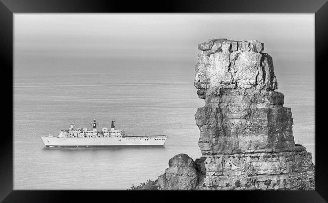  HMS Albion. Framed Print by Mark Godden