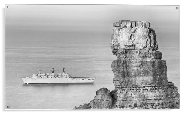  HMS Albion. Acrylic by Mark Godden