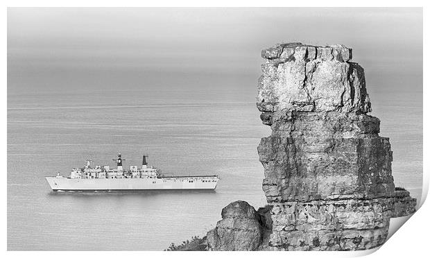  HMS Albion. Print by Mark Godden
