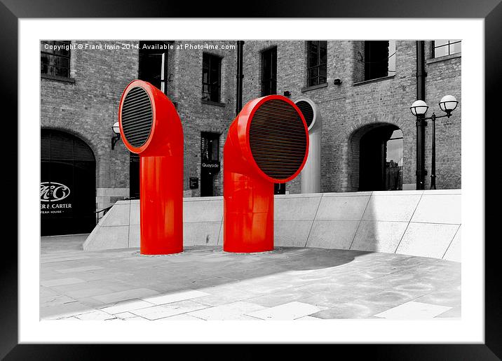 Colour popping at the Albert Dock, Liverpool Framed Mounted Print by Frank Irwin