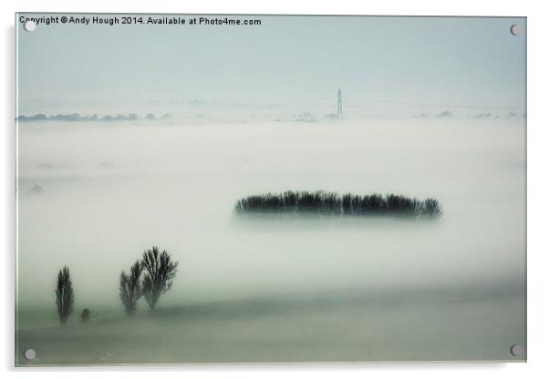  Misty November Morning Acrylic by Andy Hough