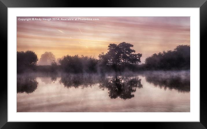  River Thames Dawn Framed Mounted Print by Andy Hough