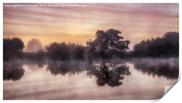  River Thames Dawn Print by Andy Hough