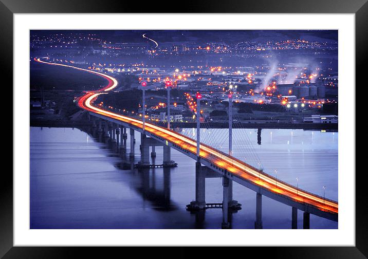  Kessock Bridge Inverness Framed Mounted Print by Macrae Images
