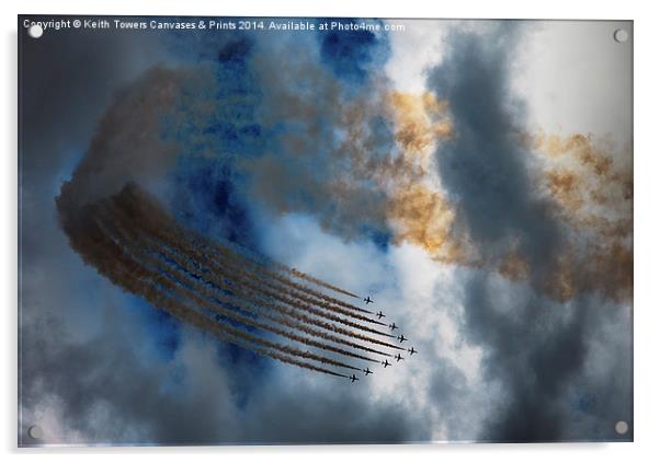  Red Arrows Display  Acrylic by Keith Towers Canvases & Prints