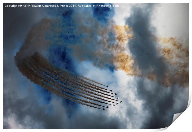  Red Arrows Display  Print by Keith Towers Canvases & Prints
