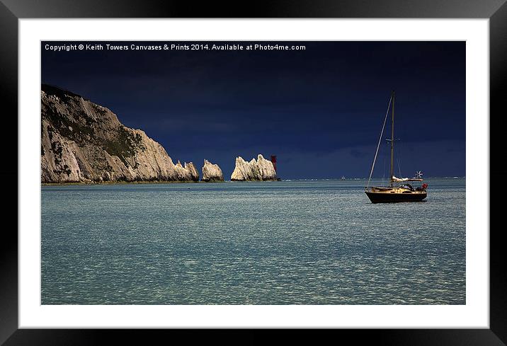  The Needles - Calm before the Storm Framed Mounted Print by Keith Towers Canvases & Prints