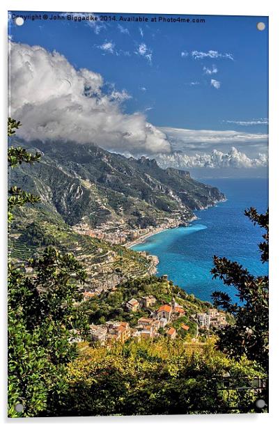 Amalfi Coast Acrylic by John Biggadike