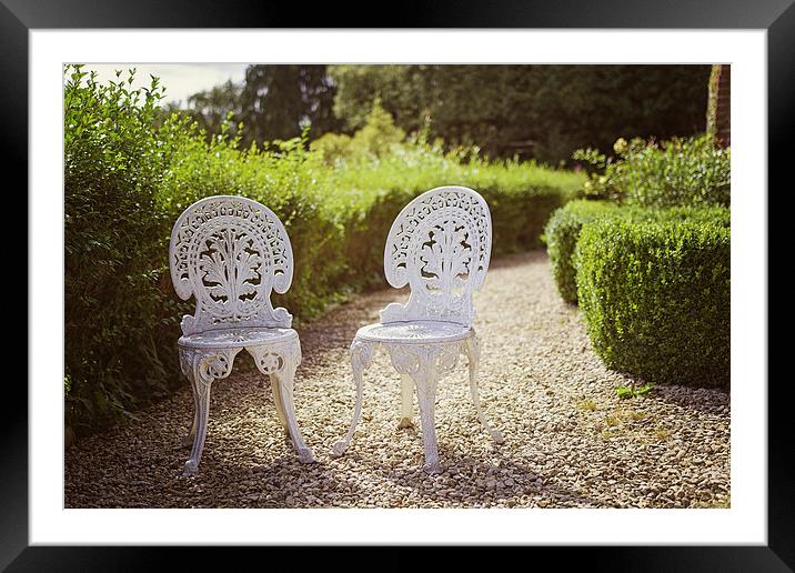  Vintage chairs Framed Mounted Print by Lauren Wilson