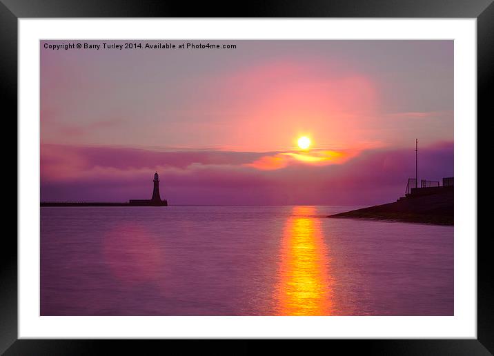  Roker Sunrise Framed Mounted Print by Barry Turley