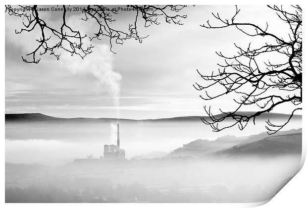  Industry In The Mist Print by Jason Connolly