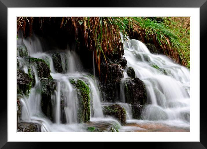  Cladagh Glen Waterfalls Framed Mounted Print by Ian Davidson