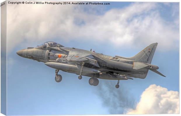  Spanish AV-8B II Harrier 2 Canvas Print by Colin Williams Photography