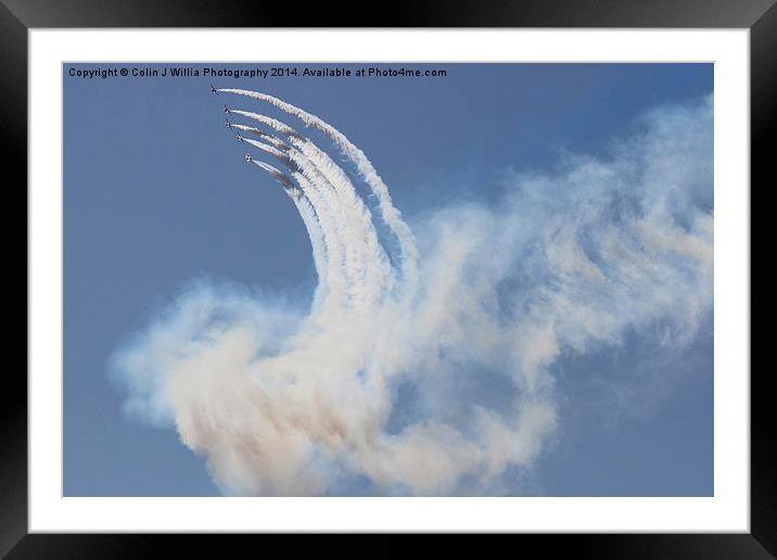  Rolling in The Sky - The Red Arrows Framed Mounted Print by Colin Williams Photography