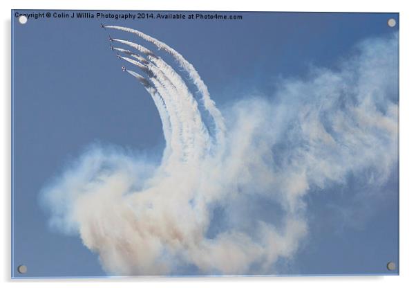  Rolling in The Sky - The Red Arrows Acrylic by Colin Williams Photography
