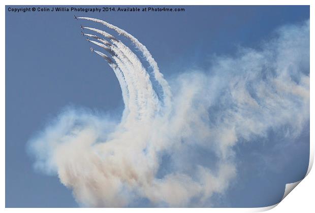 Rolling in The Sky - The Red Arrows Print by Colin Williams Photography