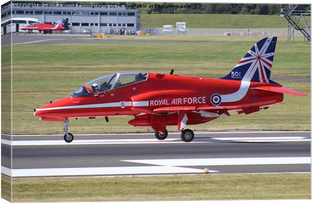  Holding For Take Off -  The Red Arrows Canvas Print by Colin Williams Photography
