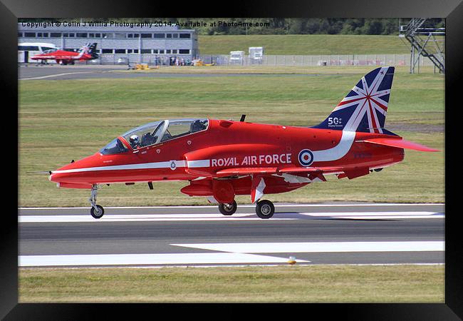  Holding For Take Off -  The Red Arrows Framed Print by Colin Williams Photography