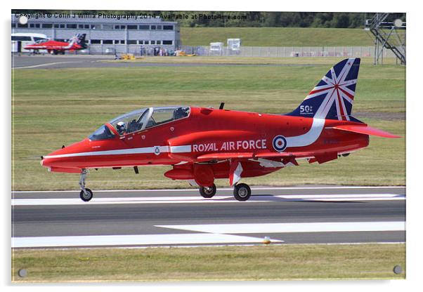  Holding For Take Off -  The Red Arrows Acrylic by Colin Williams Photography