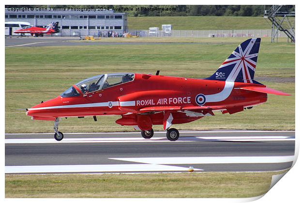  Holding For Take Off -  The Red Arrows Print by Colin Williams Photography