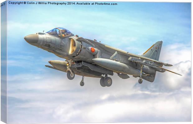  Spanish AV-8B II Harrier 3 Canvas Print by Colin Williams Photography