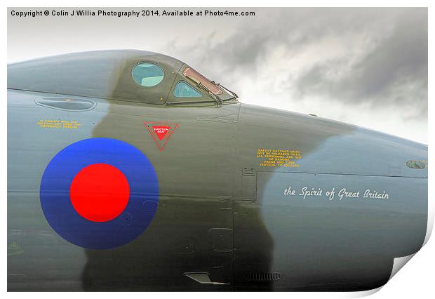  The Spirit Of Great Britain 2 - Farnborough 2014 Print by Colin Williams Photography