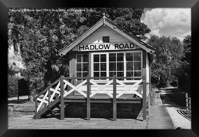 Signal Box, Hadlow Road Station, Wirral Framed Print by Frank Irwin