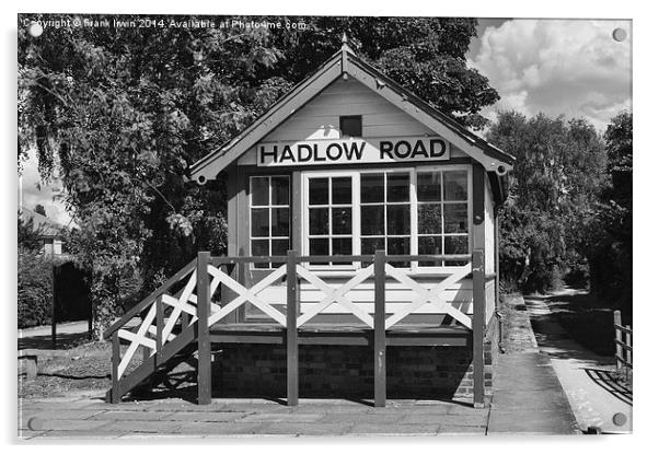 Signal Box, Hadlow Road Station, Wirral Acrylic by Frank Irwin