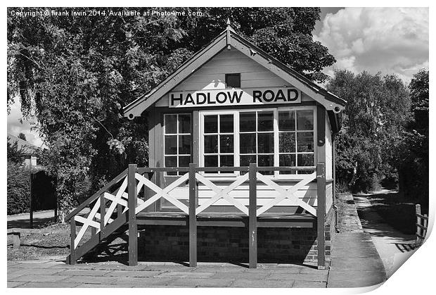 Signal Box, Hadlow Road Station, Wirral Print by Frank Irwin