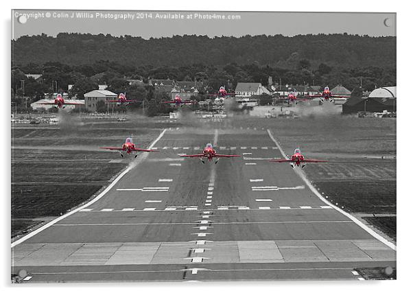  The Red Arrows Take Off - Wheels Up Acrylic by Colin Williams Photography