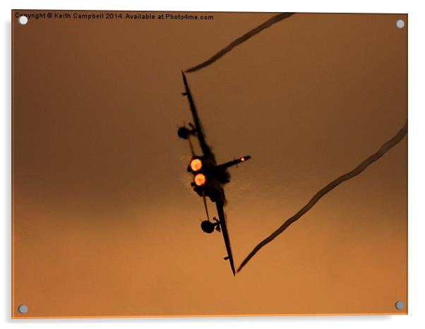 RAF Tornado F3 pulling G. Acrylic by Keith Campbell