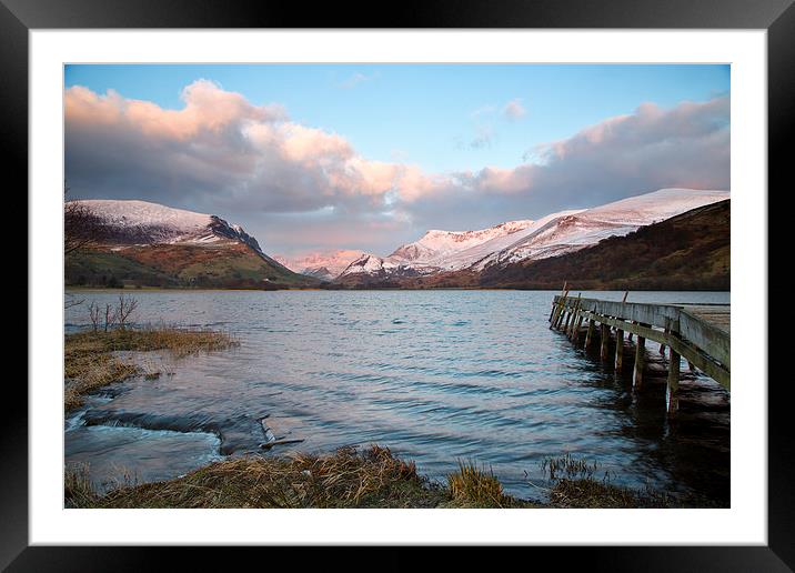  Llyn Nantlle in the middle of Winter Framed Mounted Print by Rory Trappe