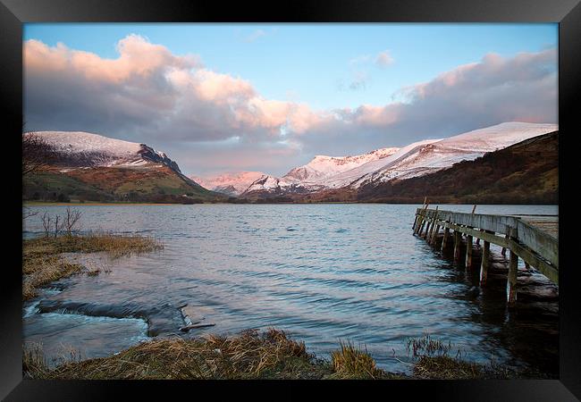  Llyn Nantlle in the middle of Winter Framed Print by Rory Trappe