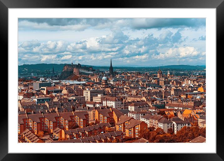  Edinburgh. Scotland  Framed Mounted Print by Jenny Rainbow